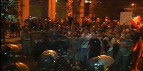 Batalla campal en el centro de Beirut